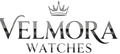 Logo of Velmora Watches with a crown symbol on a white background